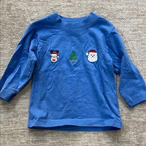 Blue Kids Holiday Shirt